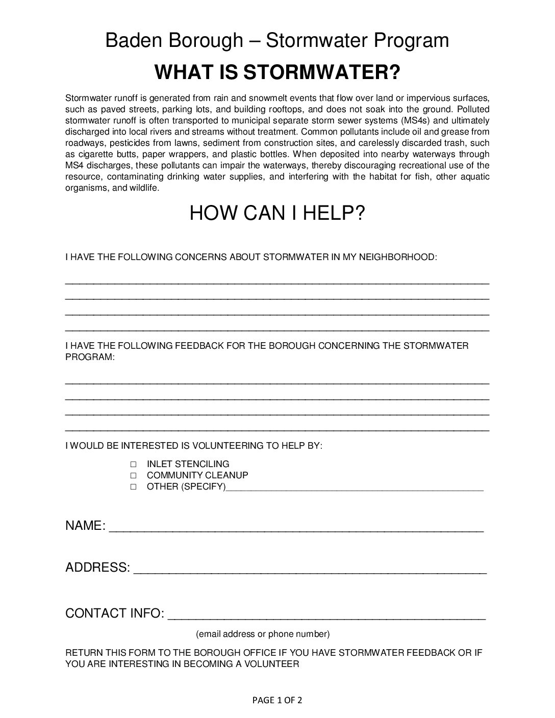 Thumbnail of the first page of 'Get Involved'