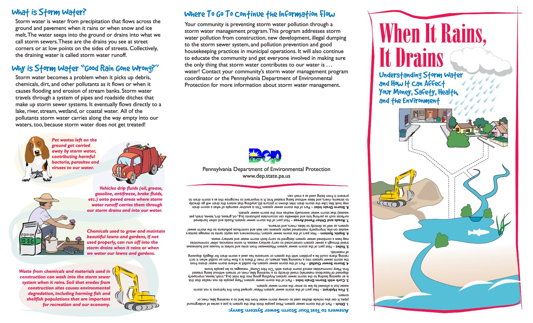 Thumbnail of the first page of 'When It Rains, It Drains'