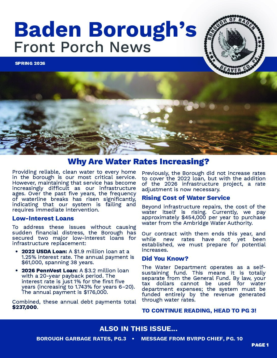 Thumbnail of the first page of 'Front Porch News – Spring 2026'